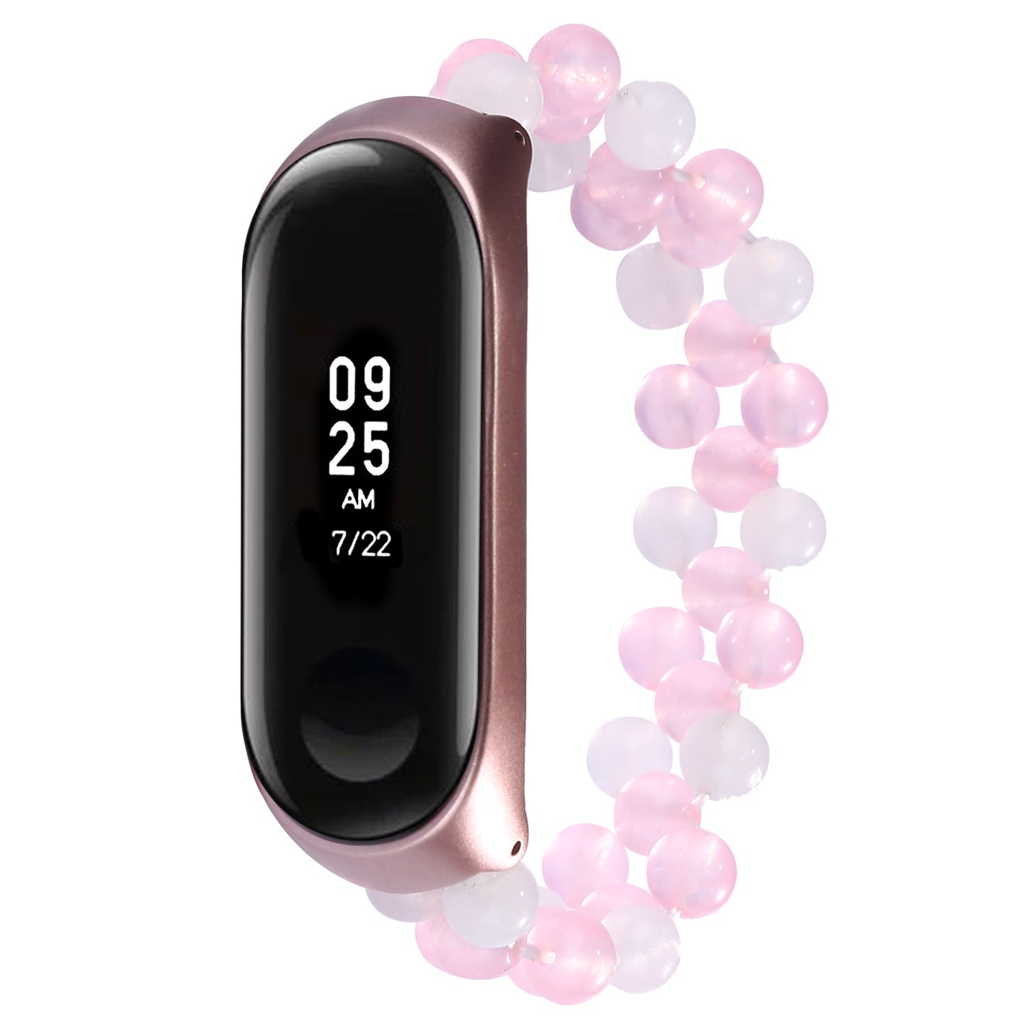 Women Fashion Jade Beaded Bracelet Wrist Strap for Xiaomi Mi Band 3 4 Replacement Smart Watch Band Women Fashion Jade Beaded Bracelet Wrist Strap for Xiaomi Mi Band 3 4 Replacement Smart Watch Band